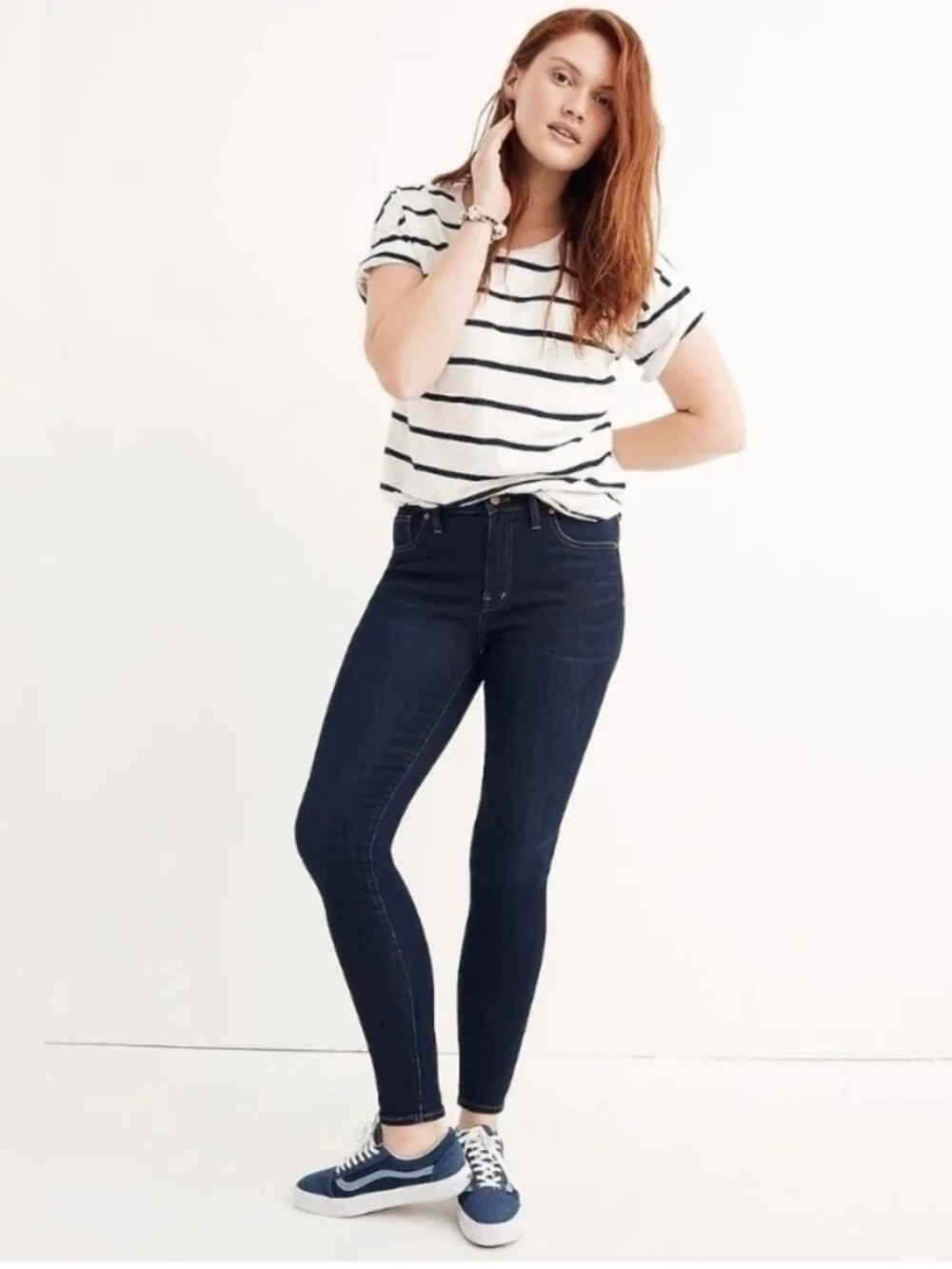 Madewell 9" Mid-Rise Skinny Jeans Larkspur Wash Size 28